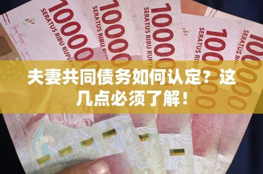 济南夫妻共同债务如何认定？这几点必须了解！