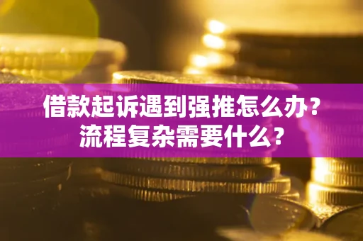 济南借款起诉遇到强推怎么办？流程复杂需要什么？