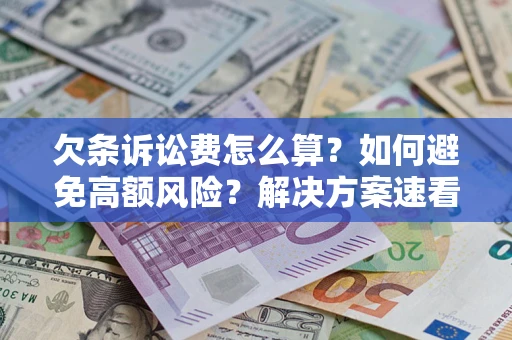 济南欠条诉讼费怎么算？如何避免高额风险？解决方案速看！